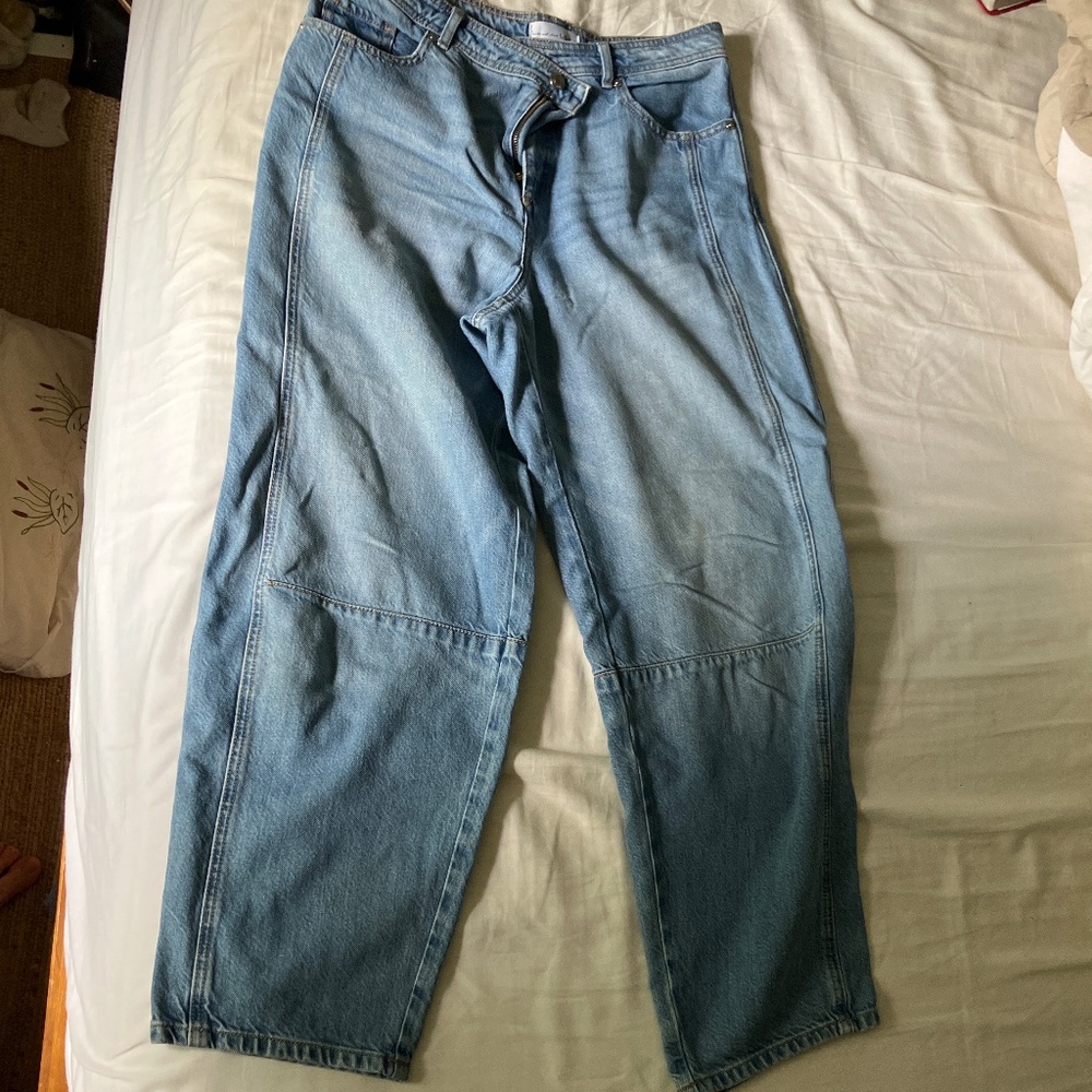 Loft barrel leg jeans 29